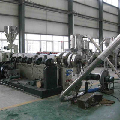 खरीदें Shenzhen HYPET PVC Pelletizing Line With Twin Conic Extruder / PVC Granules Making With Conic Twin Screw Extruder Machine online manufacture
