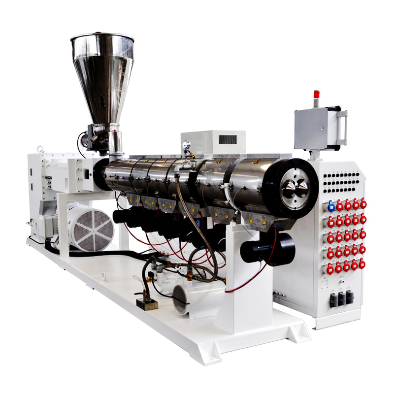 उच्च आउटपुट efificint समानांतर जुड़वां पेंच extrusion HYPS90 L/D 28 समानांतर डबल पेंच extruder
