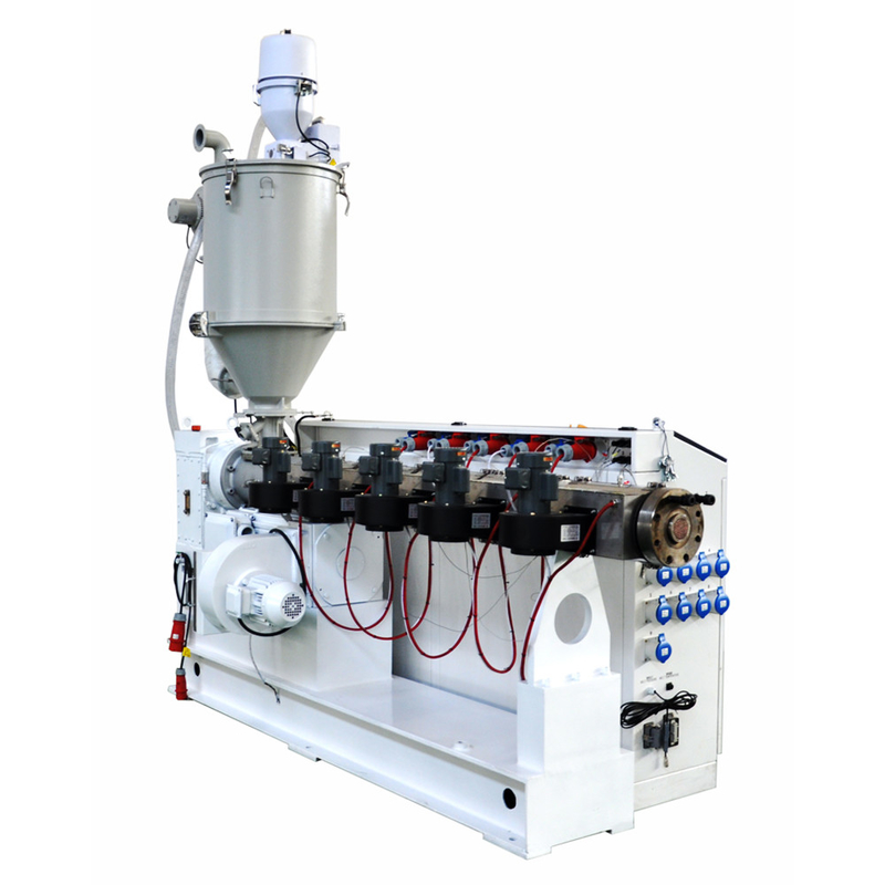 एचडीपीई पीपीआर दबाव पानी पाइप के लिए 45kw पीएलसी नियंत्रण HYSJ60/38 एकल पेंच एक्सट्रूडर