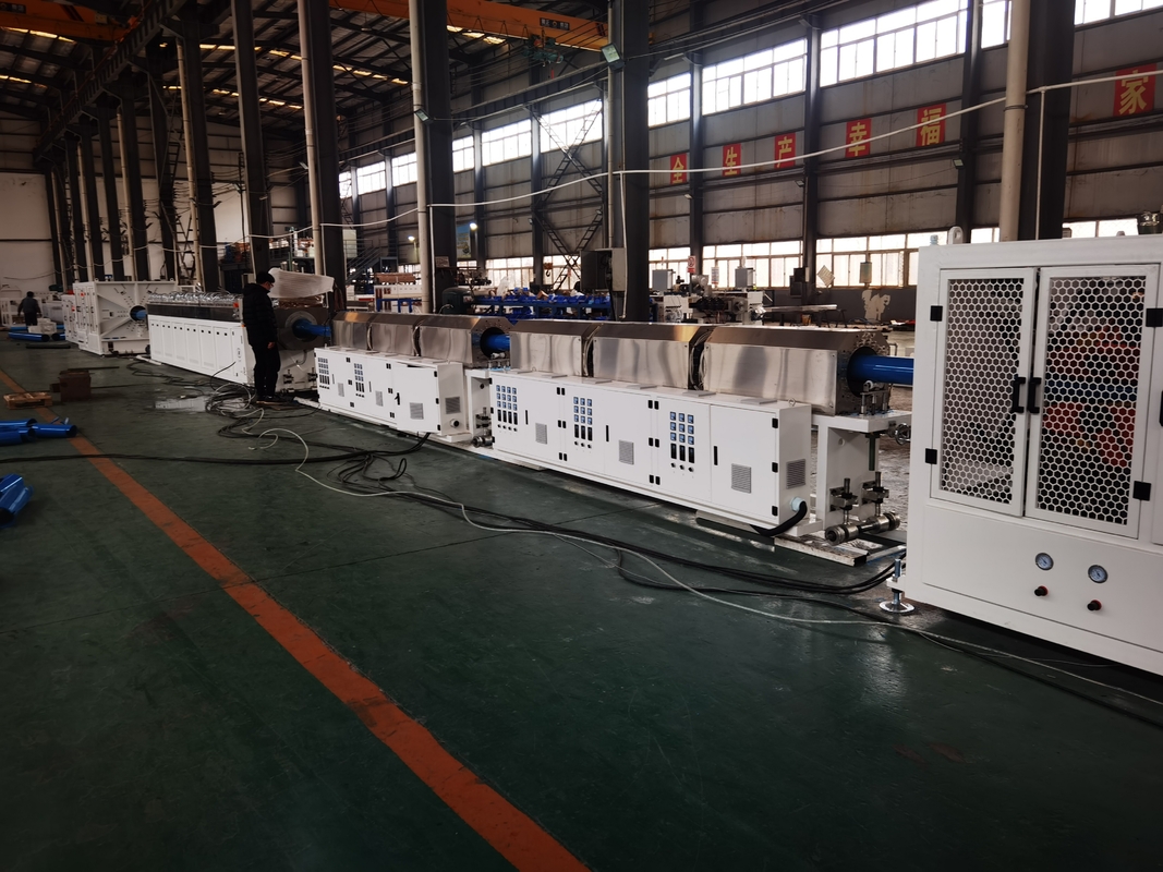 250-630mm / 315-800mm पीवीसी-ओ पाइप उत्पादन लाइन 380V/3P/50Hz ओ-पीवीसी पाइप एक्सट्रूज़न लाइन