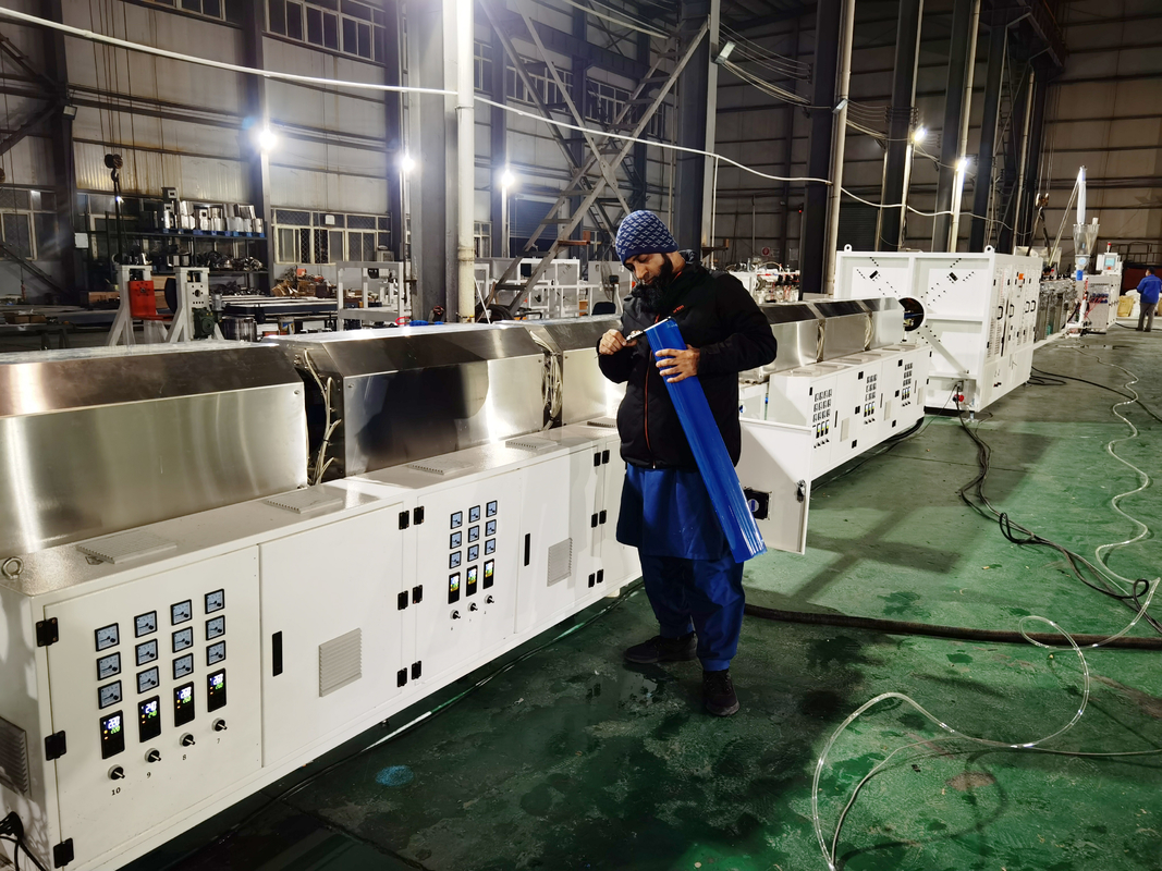 250-630mm / 315-800mm पीवीसी-ओ पाइप उत्पादन लाइन 380V/3P/50Hz ओ-पीवीसी पाइप एक्सट्रूज़न लाइन