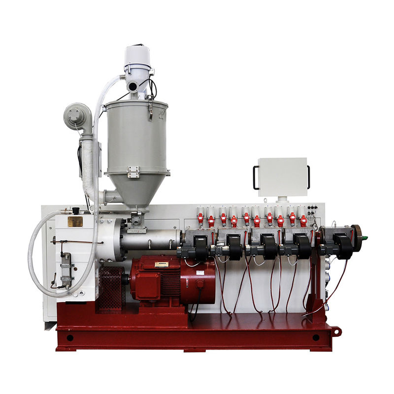 उच्च आउटपुट पीई एचडीपीई उत्पादन मशीन एकल पेंच extruder के लिए आउटपुट 90kg/h SJ55/30 मोटर 30kw