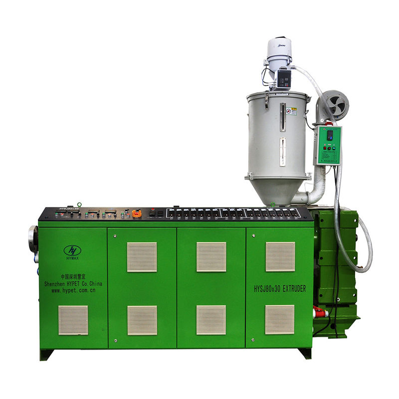 एचडीपीई पीई PERT एलडीपीई सिंगल स्क्रू एक्सट्रूडर HYSJ75/33 220kg/h 75kw मोटर के साथ
