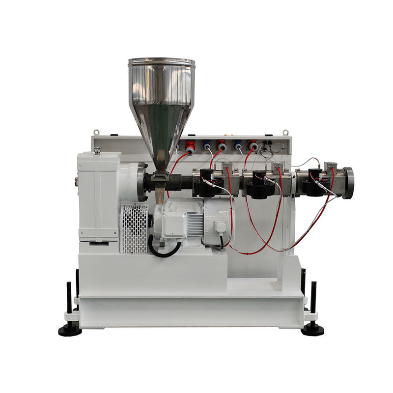 HYSJ60/33 एकल पेंच प्लास्टिक एक्सट्रूडर 37kw मोटर और 4 बैरल हीटिंग जोन के साथ