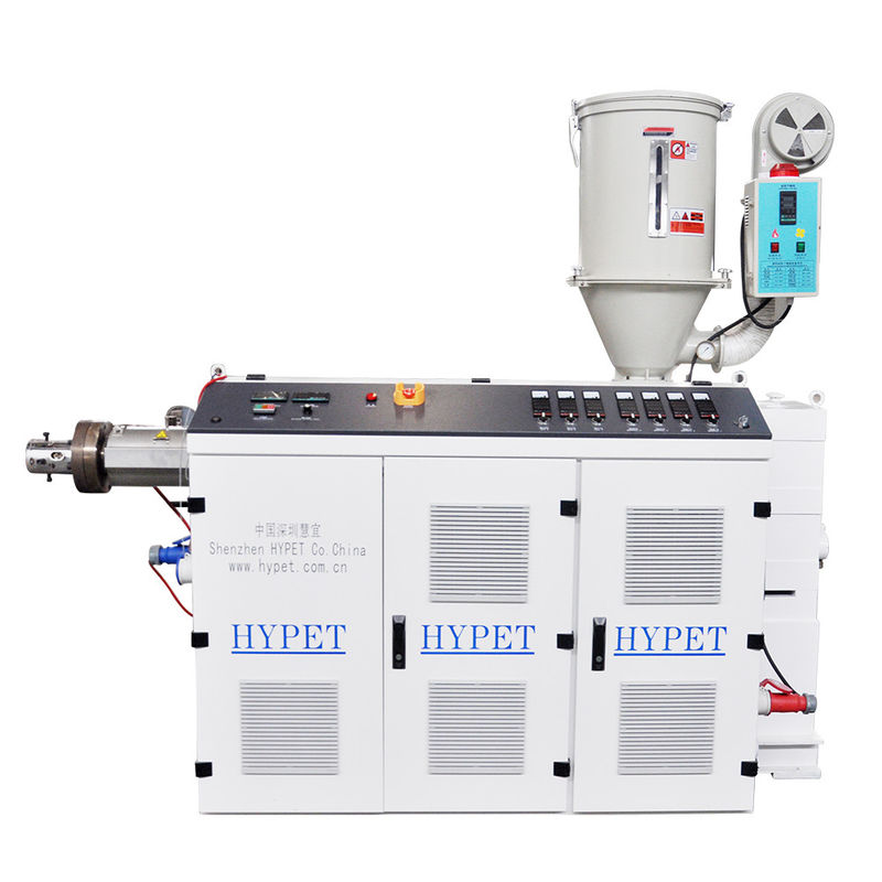 HYSJ60/33 एकल पेंच प्लास्टिक एक्सट्रूडर 37kw मोटर और 4 बैरल हीटिंग जोन के साथ
